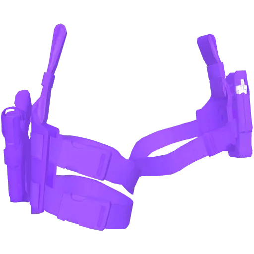 Фиолетовая кобура на две ноги