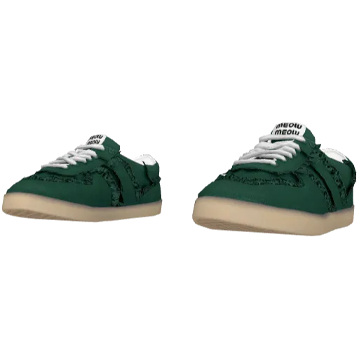 Зеленые кроссовки Meow Meow