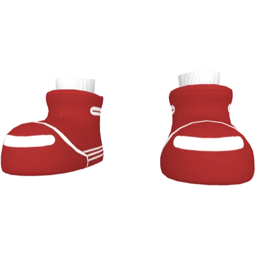 Красные большие ботинки