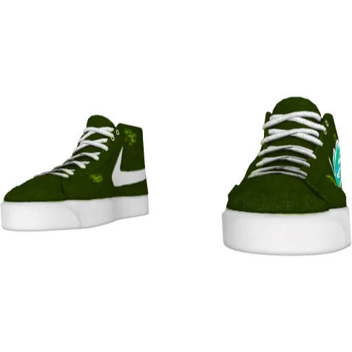 Зеленые кеды Nice Blazer (Luminoforo)