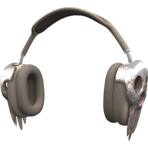 Бежевые наушники Appia Pro Max с черепом