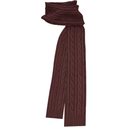 Красный длинный шарф