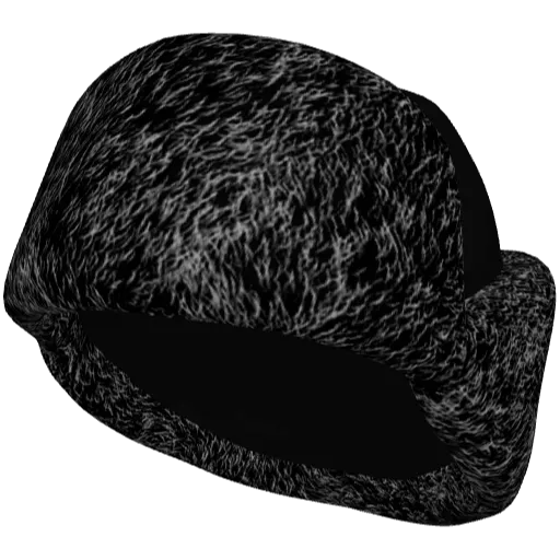 Черная меховая шапка
