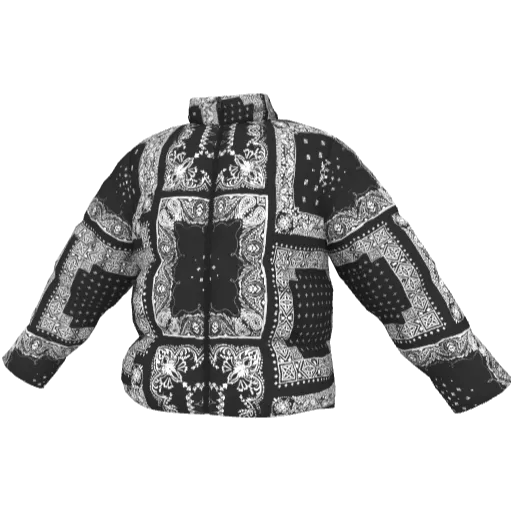 Пуховик с узорами Bandana - Вариант 2