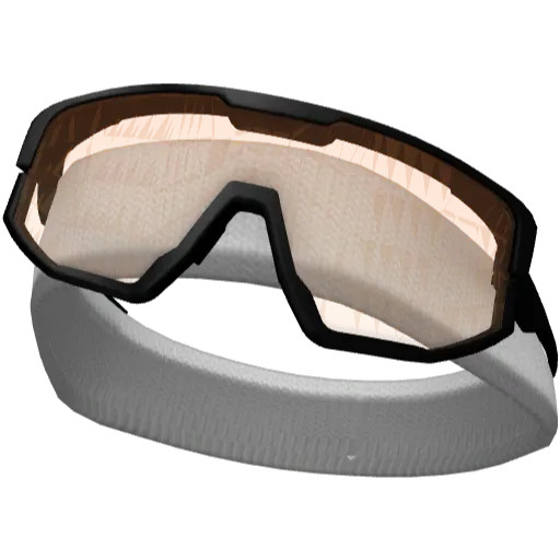 Белая повязка с оранжевыми очками