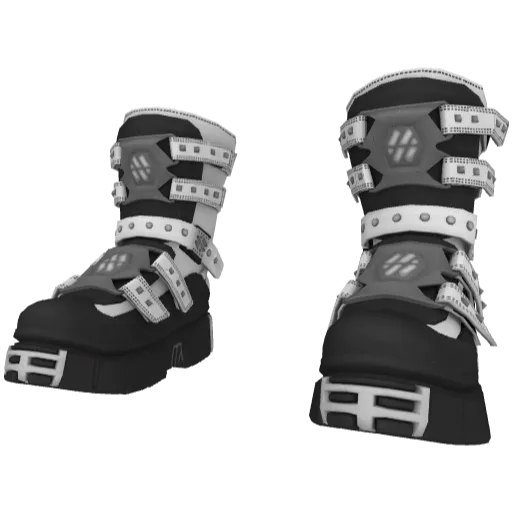 Черно-белые высокие ботинки New Rock