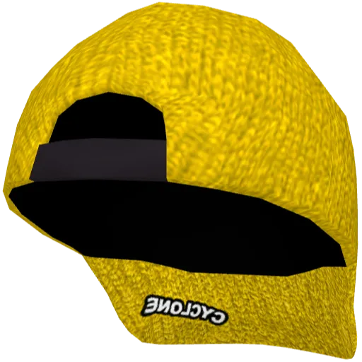 Жёлтая кепка Cyclone (назад)