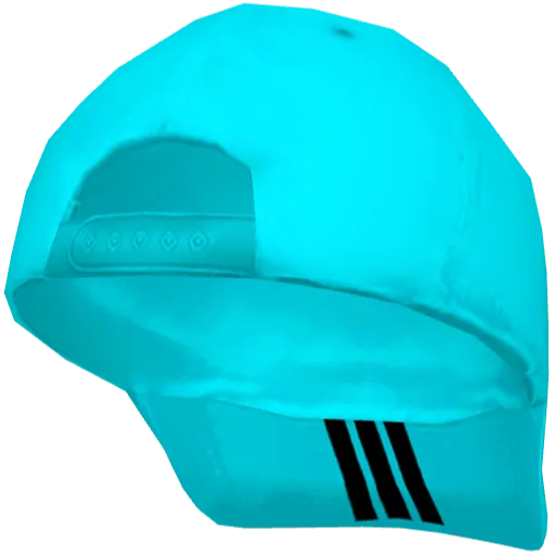 Голубая кепка Adibas (назад)