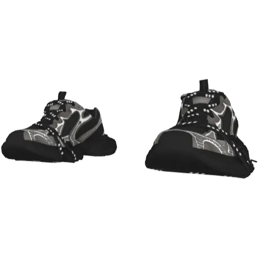 Черные кроссовки Balemciaga (Luminoforo)