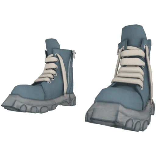 Голубые ботинки Rick Onens