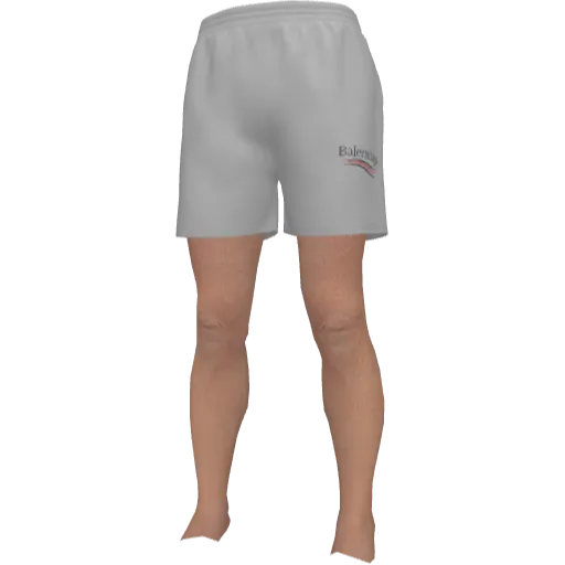 Белые короткие шорты Balemciaga