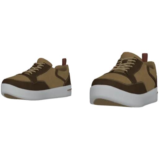 Коричневые с желтым кроссовки Loro Paino