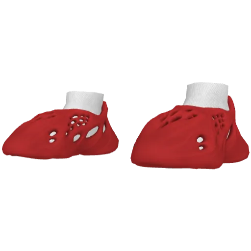 Красные кроссовки Abibas Yeez Foam