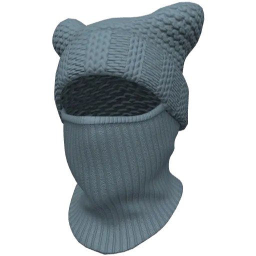 Голубая маска с ушами