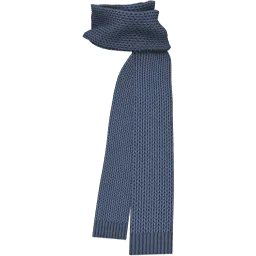 Голубой длинный шарф