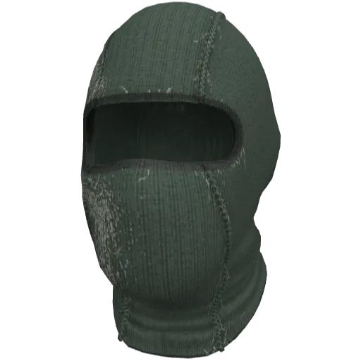 Зеленая сшитая балаклава