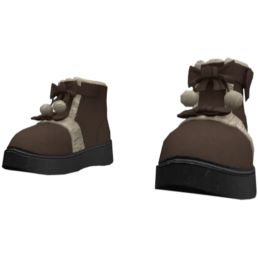 Темно-коричневые ботинки с бантиком