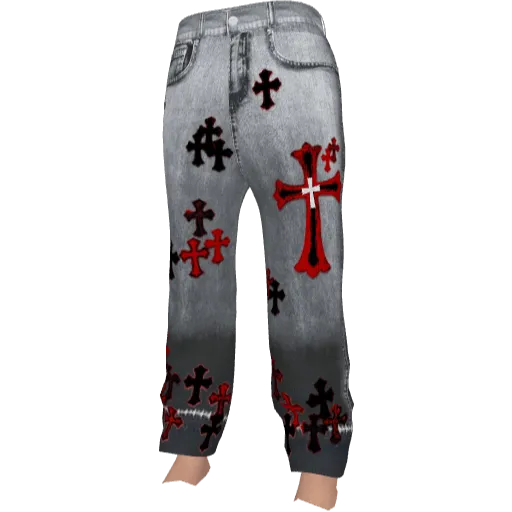 Светло-серые джинсы Chrome Eyes