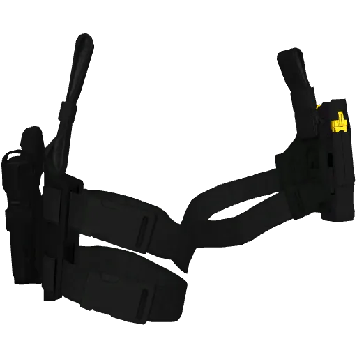 Чёрная кобура на две ноги