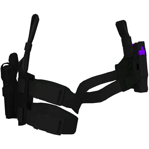 Чёрная кобура на две ноги