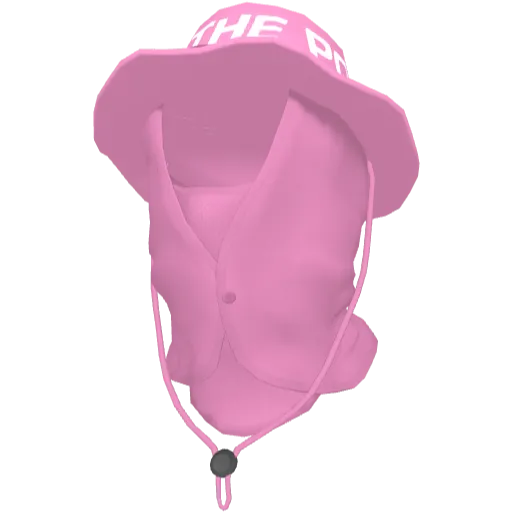 Розовая панама FTP с маской