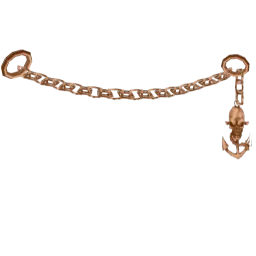 Золотой якорь со скелетом