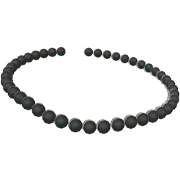 Чёрная цепочка из жемчуга