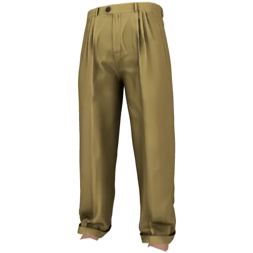 Желтые строгие штаны