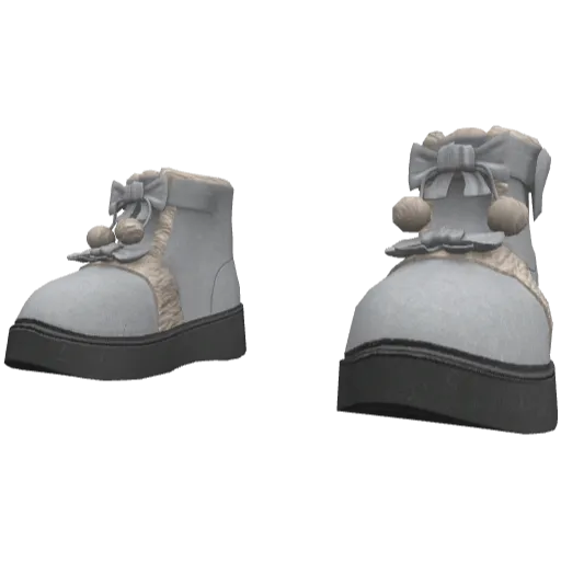 Серые ботинки с бантиком