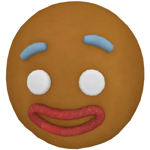 Оранжевая маска костюма печеньки