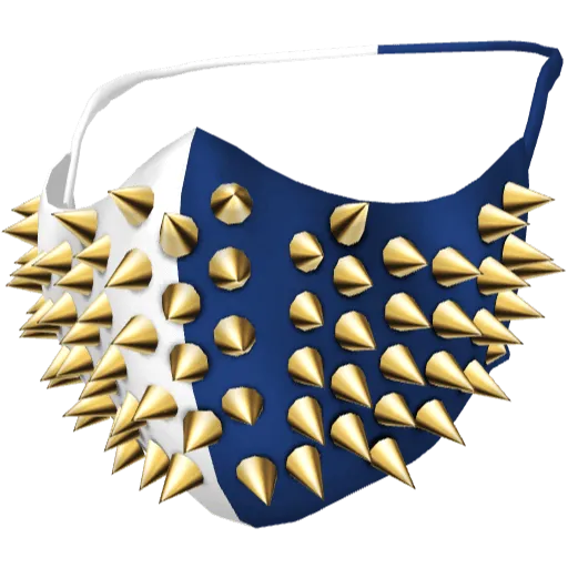 Бело-синяя маска с короткими шипами (Luminoforo)