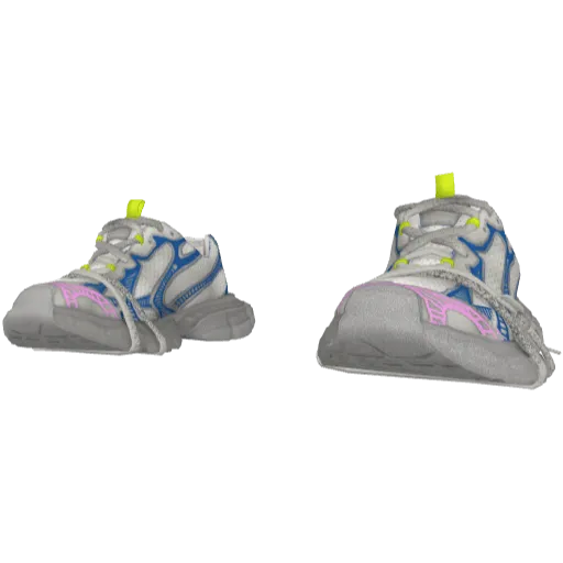 Бело-голубые кроссовки Balemciaga (Luminoforo)