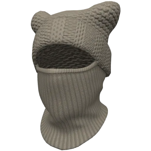 Бежевая маска с ушами