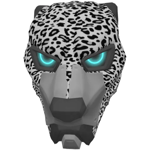 Серая маска гепарда с зелеными глазами (Luminoforo)