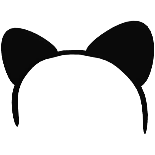 Черный кошачий ободок