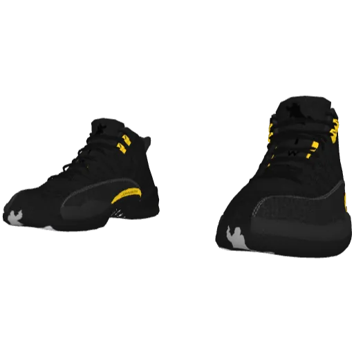 Черно-желтые высокие кроссовки Flow