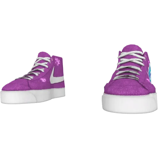 Фиолетовые кеды Nice Blazer (Luminoforo)