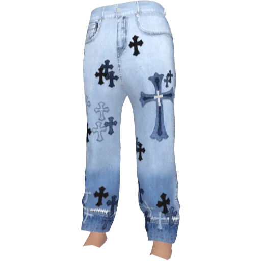 Голубые джинсы Chrome Eyes