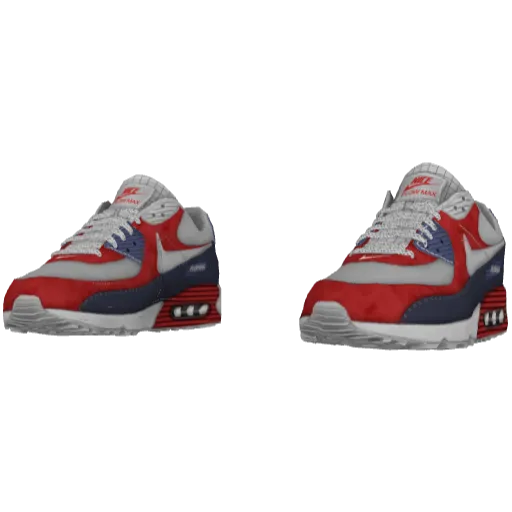 Бело-красные кроссовки Flow Max