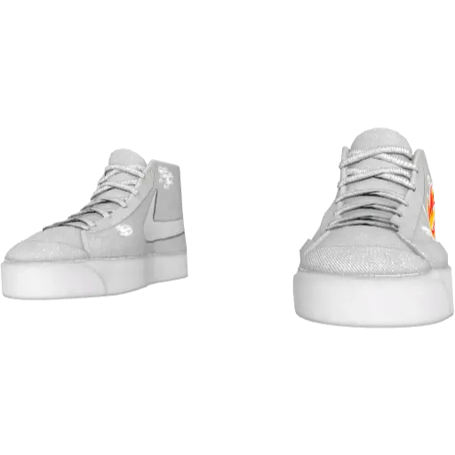 Белые кеды Nice Blazer (Luminoforo)