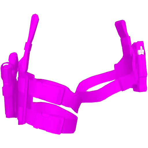 Розовая кобура на две ноги