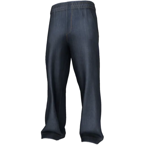 Синие свободные спортивки