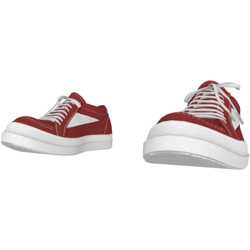 Бордовые кеды Rick Onens Low