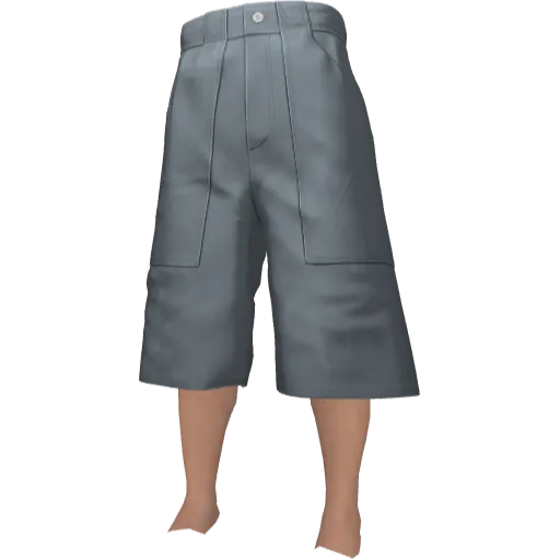 Длинные классиечские шорты голубые