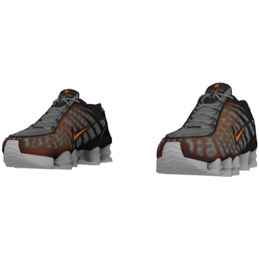 Серо-оранжевые кроссовки Nice Shoks