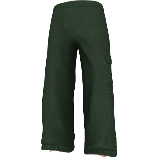 Широкие однотонные штаны - Вариант 4