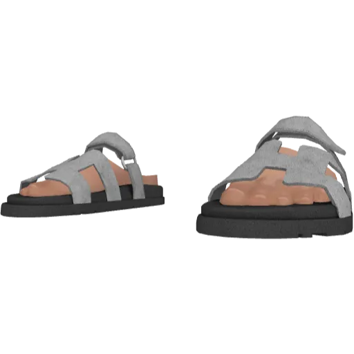 Серые тапочки HEMES