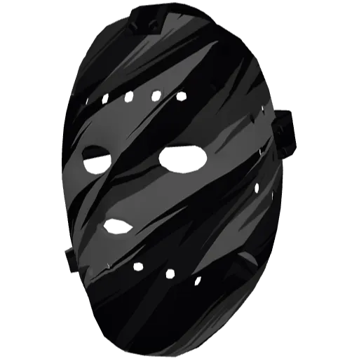 Чёрно-серая хоккейная маска