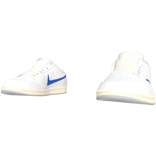 Бело-синие кроссовки Nice Reverse Swoosh