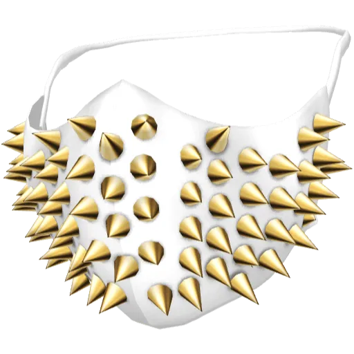Белая маска с короткими шипами (Luminoforo)